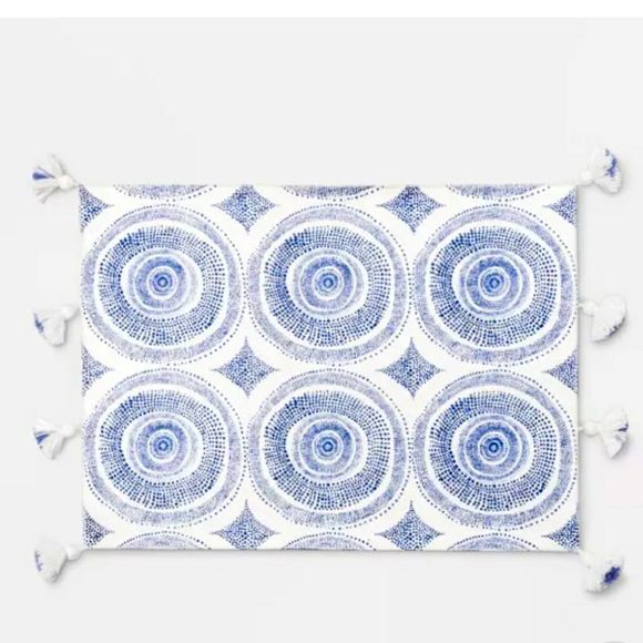 Opalhouse Dining Set Of 4 9x14 Placemat Blue Opalhouse Poshmark